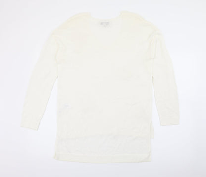Womens UK Size 12 NEXT White Pullover Jumper
