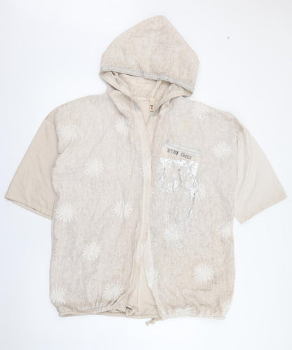 Womens UK Size One Size Preworn Beige Jacket