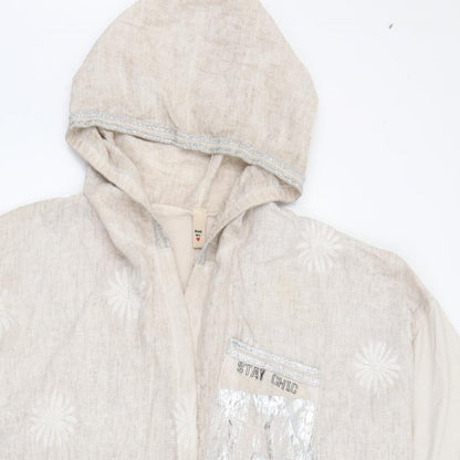 Womens UK Size One Size Preworn Beige Jacket