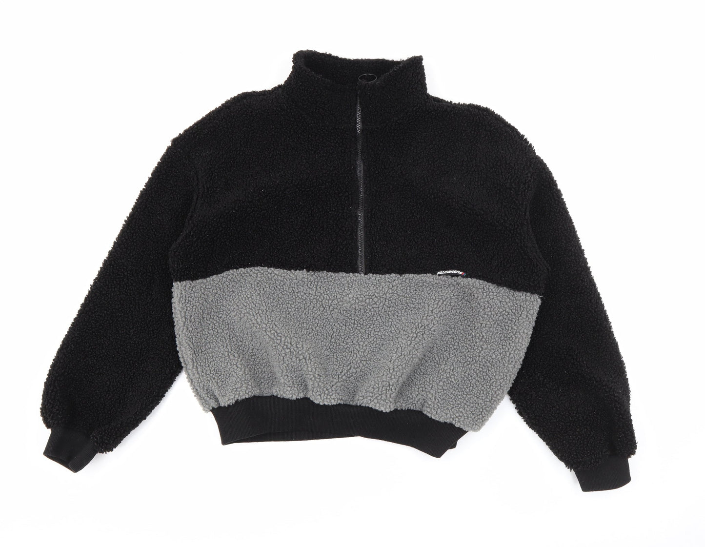 SheIn Womens Black High Neck  Polyester Pullover Jumper Size XS