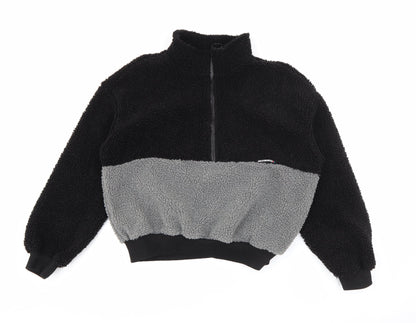 SheIn Womens Black High Neck  Polyester Pullover Jumper Size XS