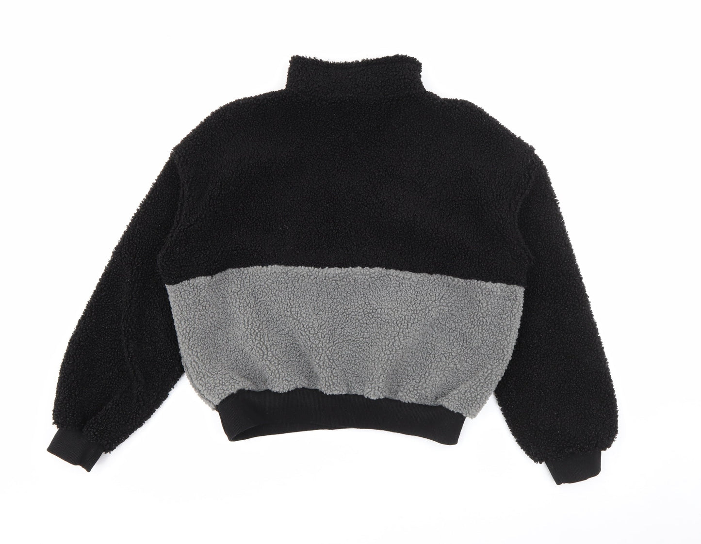 SheIn Womens Black High Neck  Polyester Pullover Jumper Size XS