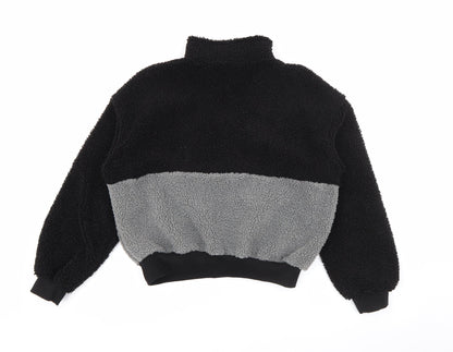 SheIn Womens Black High Neck  Polyester Pullover Jumper Size XS