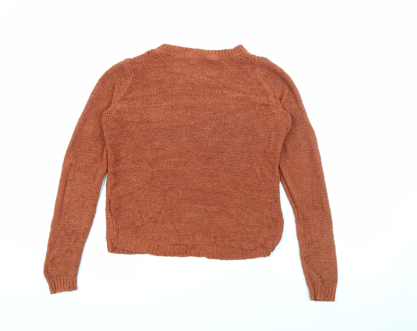 Womens UK Size S Only Brown Pullover Jumper