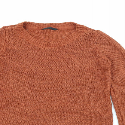 Womens UK Size S Only Brown Pullover Jumper