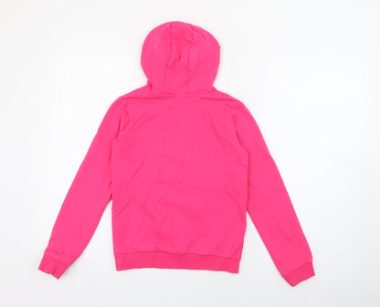 Pop Gear Girls Pink  Cotton Pullover Hoodie Size 9-10 Years