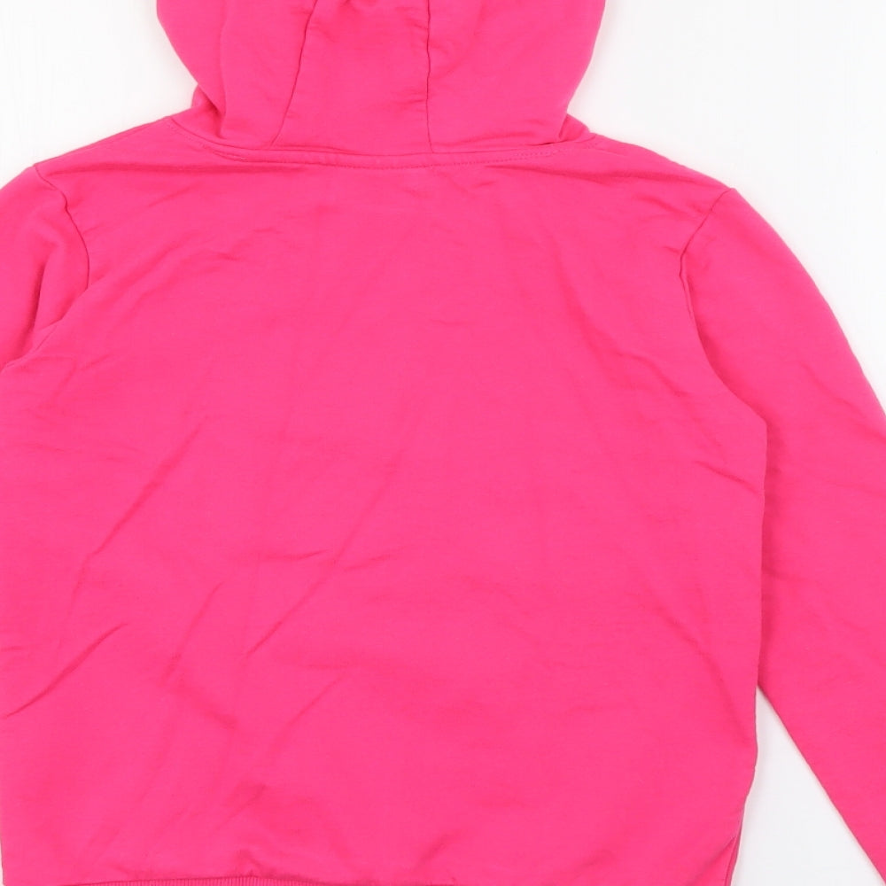 Pop Gear Girls Pink  Cotton Pullover Hoodie Size 9-10 Years