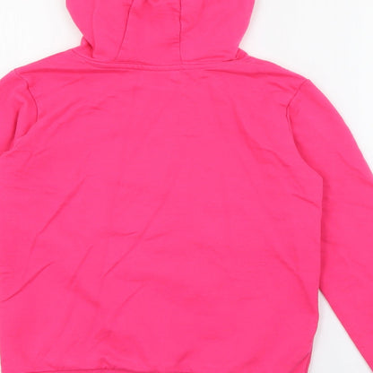 Pop Gear Girls Pink  Cotton Pullover Hoodie Size 9-10 Years