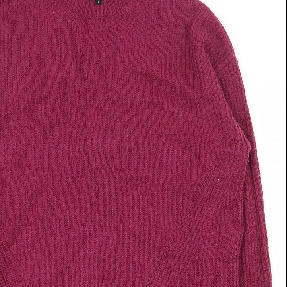 Womens UK Size S Peacocks Purple Pullover Jumper