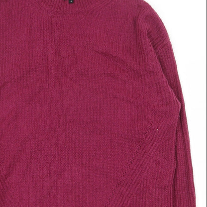 Womens UK Size S Peacocks Purple Pullover Jumper