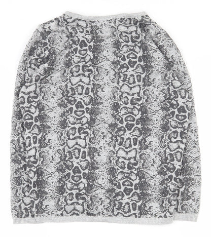 Womens UK Size 10 Marks and Spencer Grey Cardigan Jumper