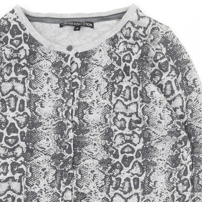 Womens UK Size 10 Marks and Spencer Grey Cardigan Jumper