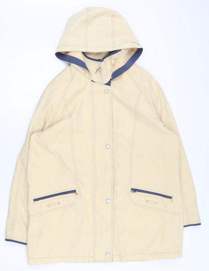 Berkertex Womens Yellow   Jacket Coat Size 14  Zip