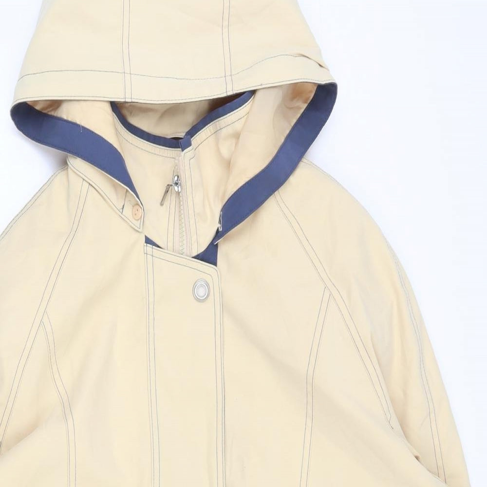 Berkertex Womens Yellow   Jacket Coat Size 14  Zip