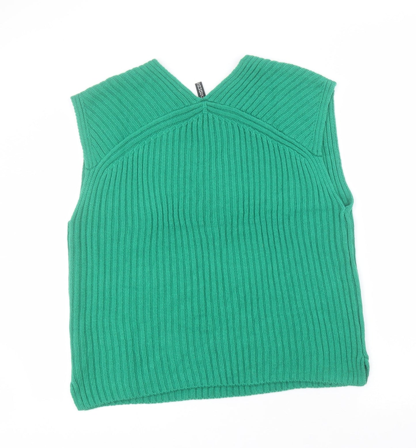 Womens UK Size XS H&M Green Tunic Jumper