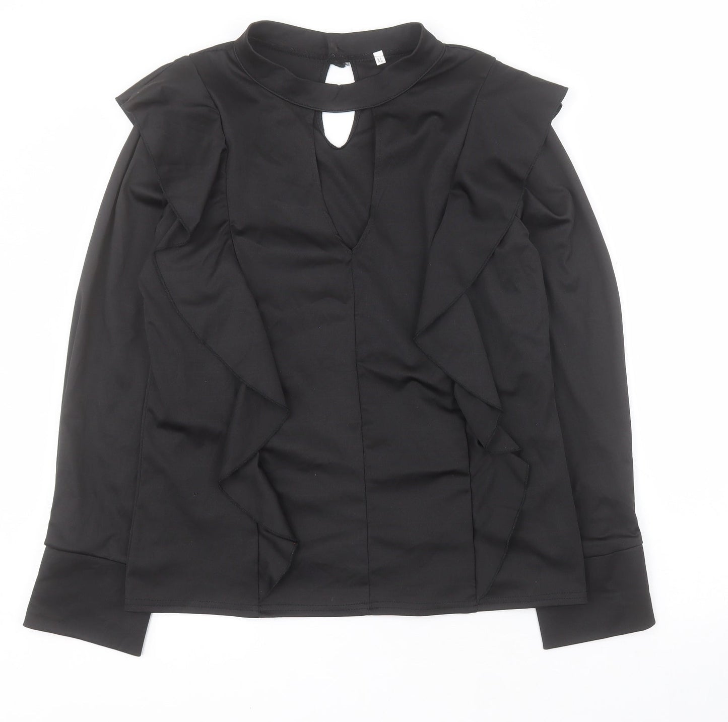 SheIn Womens Black  Cotton Basic Blouse Size XL Halter