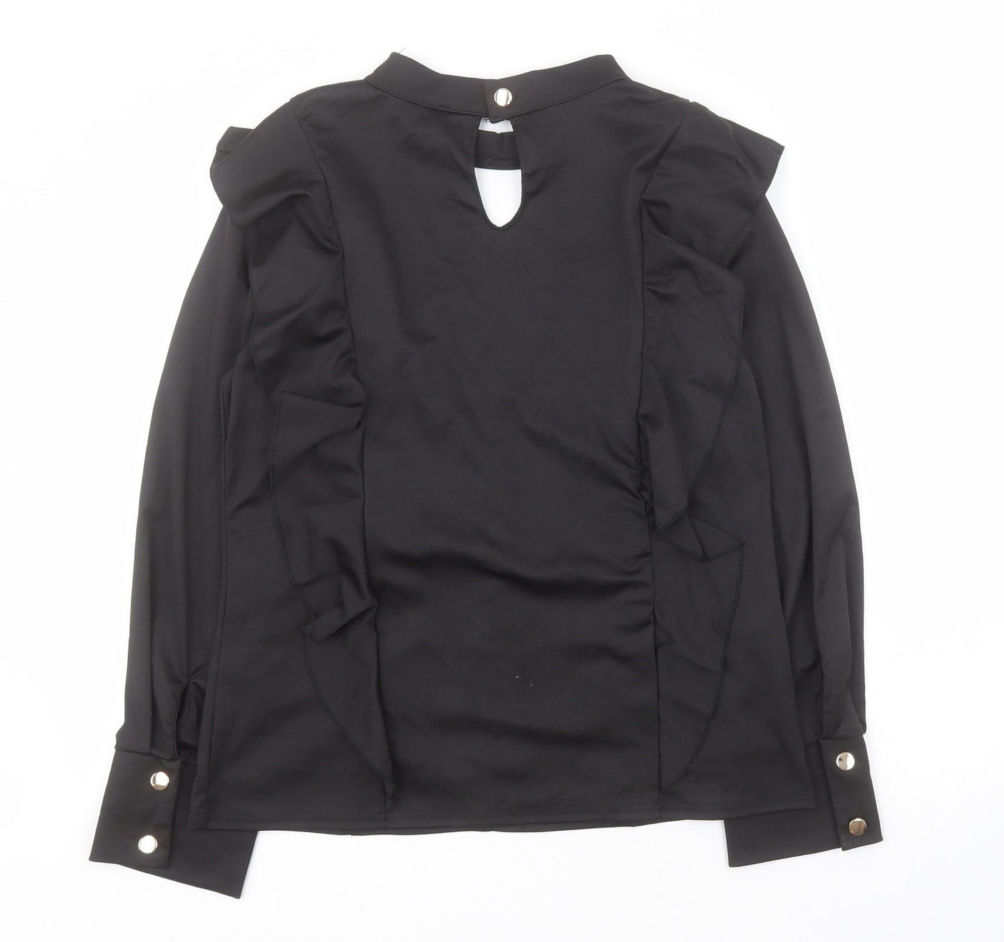 SheIn Womens Black  Cotton Basic Blouse Size XL Halter