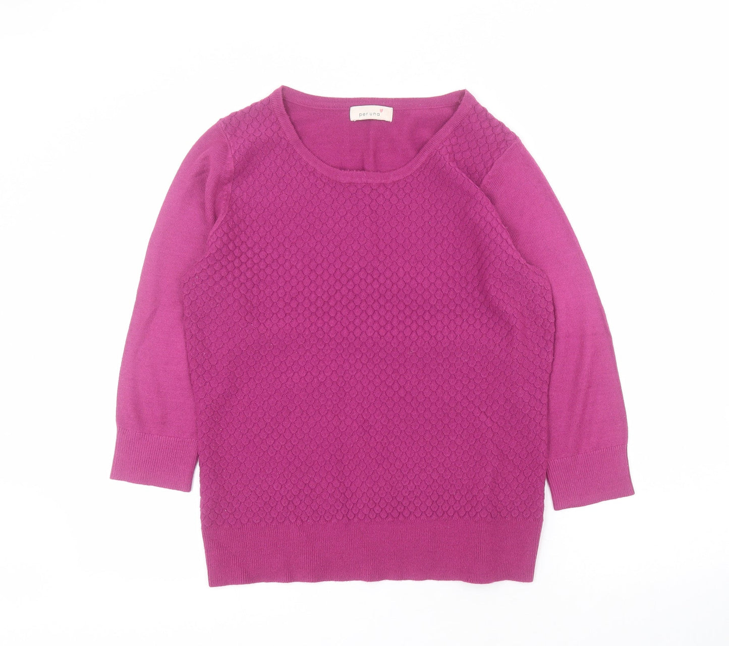 Womens UK Size 12 Marks and Spencer Purple Pullover Jumper