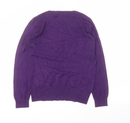 Womens UK Size 12 Wallis Purple Pullover Jumper
