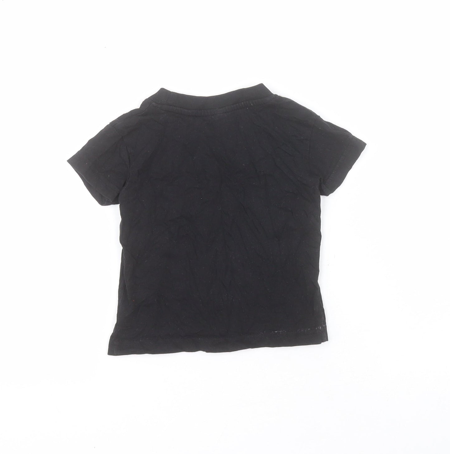 Larkwood Baby Black  100% Cotton Pullover T-Shirt Size 6-9 Months Crew Neck Pullover - 6-12 months