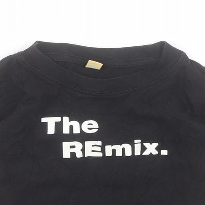 Larkwood Baby Black  100% Cotton Pullover T-Shirt Size 6-9 Months Crew Neck Pullover - 6-12 months