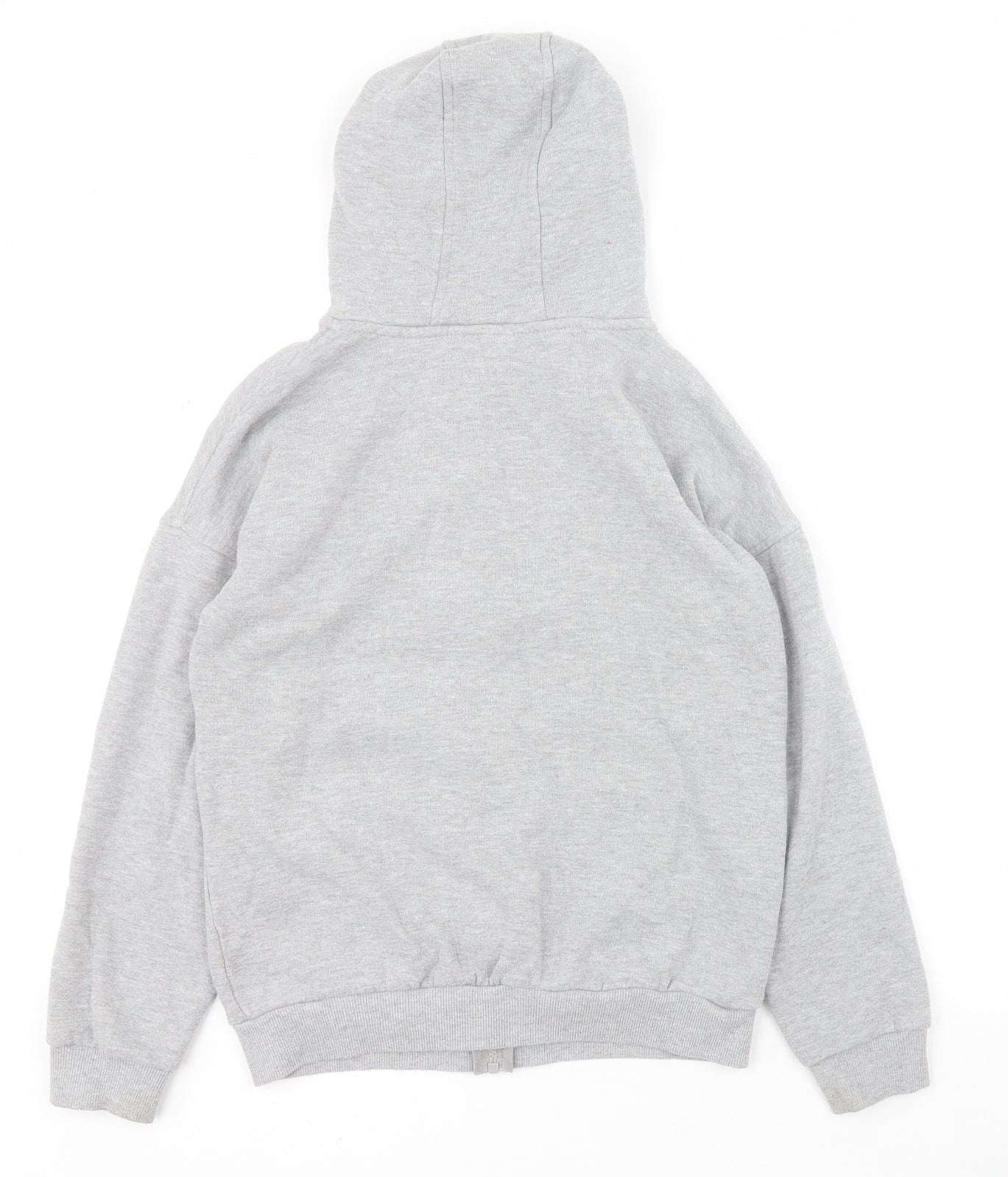 Primark Boys Grey  Cotton Full Zip Hoodie Size 10-11 Years  Zip