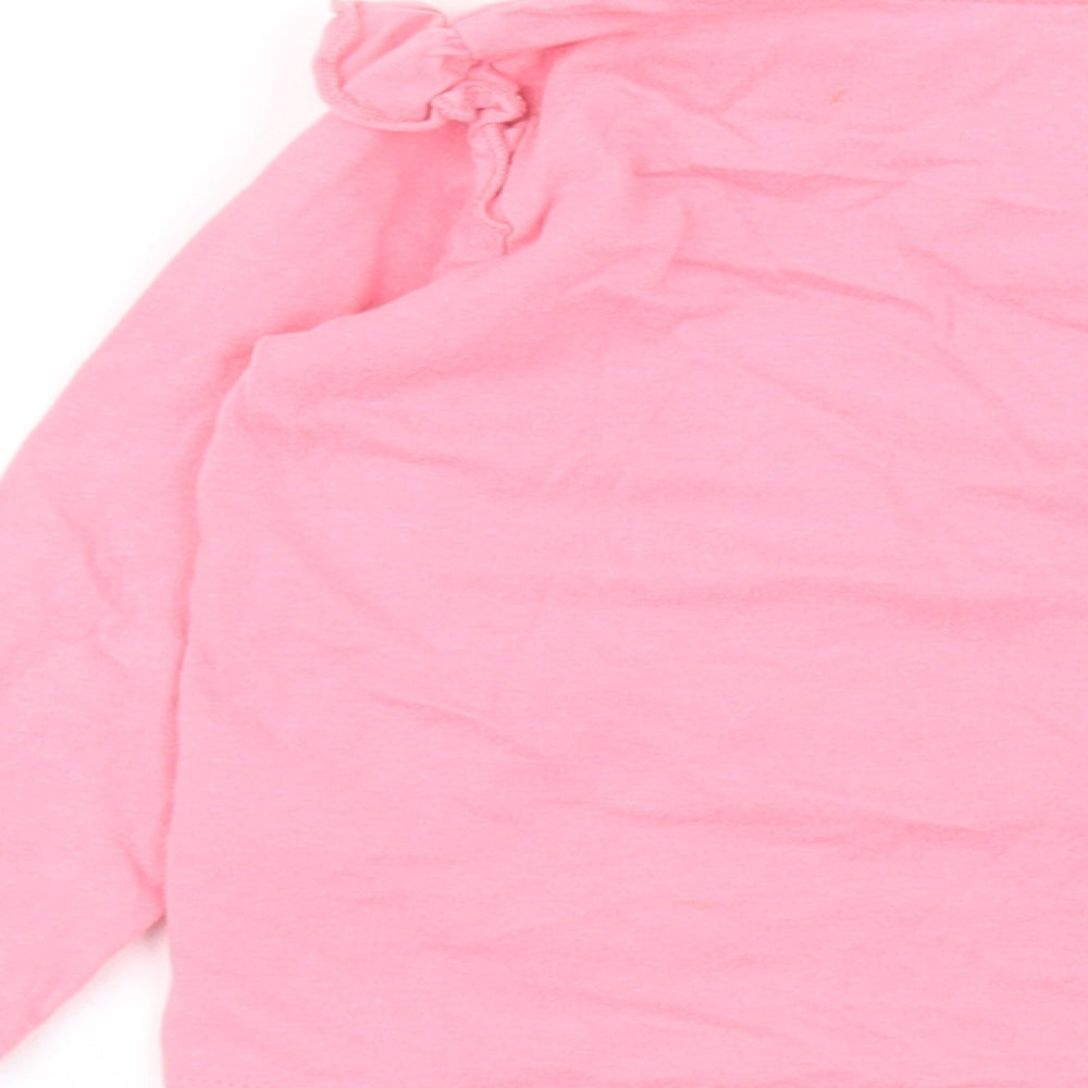 Primark Baby Pink  100% Cotton Pullover T-Shirt Size 9-12 Months Round Neck Pullover
