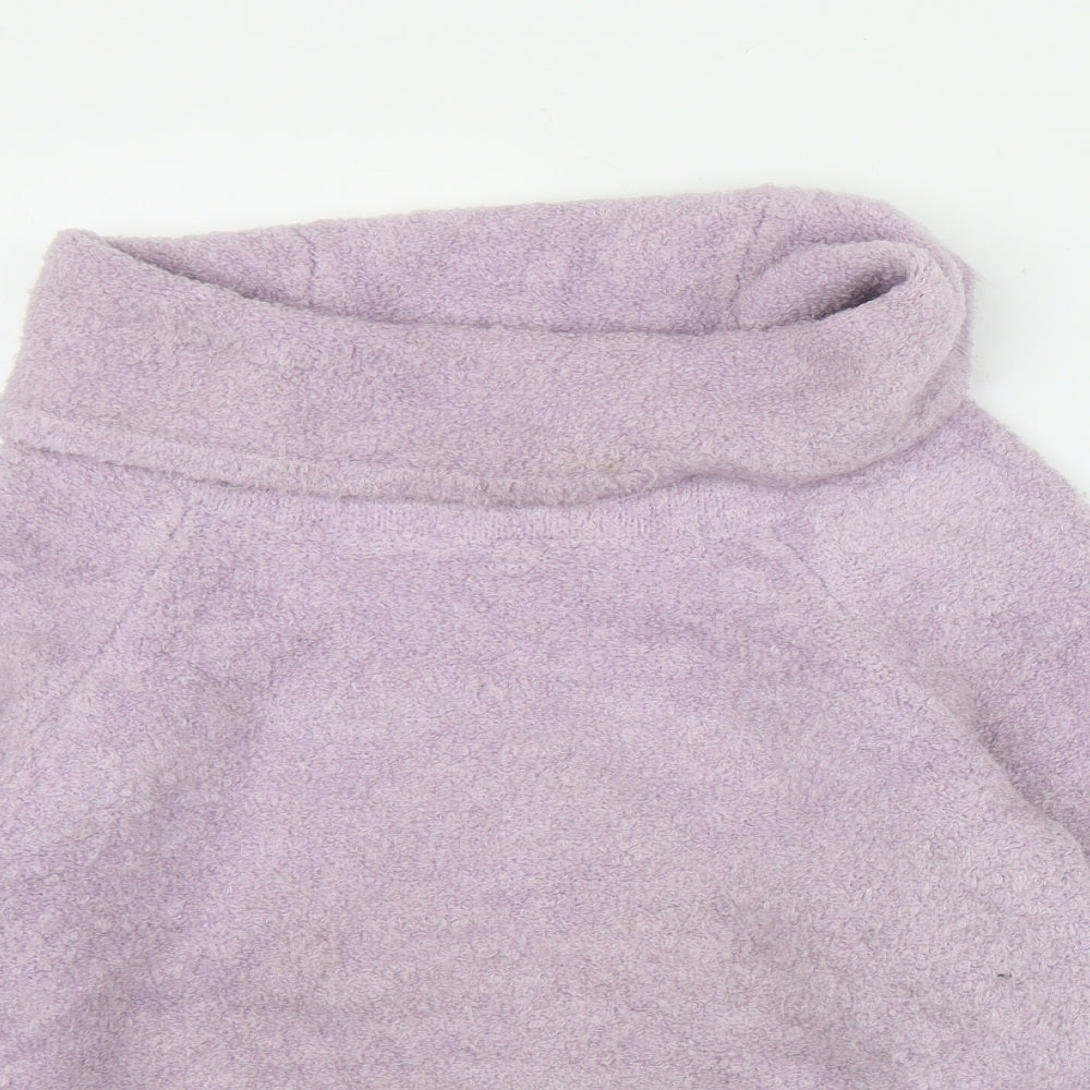Primark Womens Purple Roll Neck  Acrylic Pullover Jumper Size 6