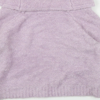 Primark Womens Purple Roll Neck  Acrylic Pullover Jumper Size 6