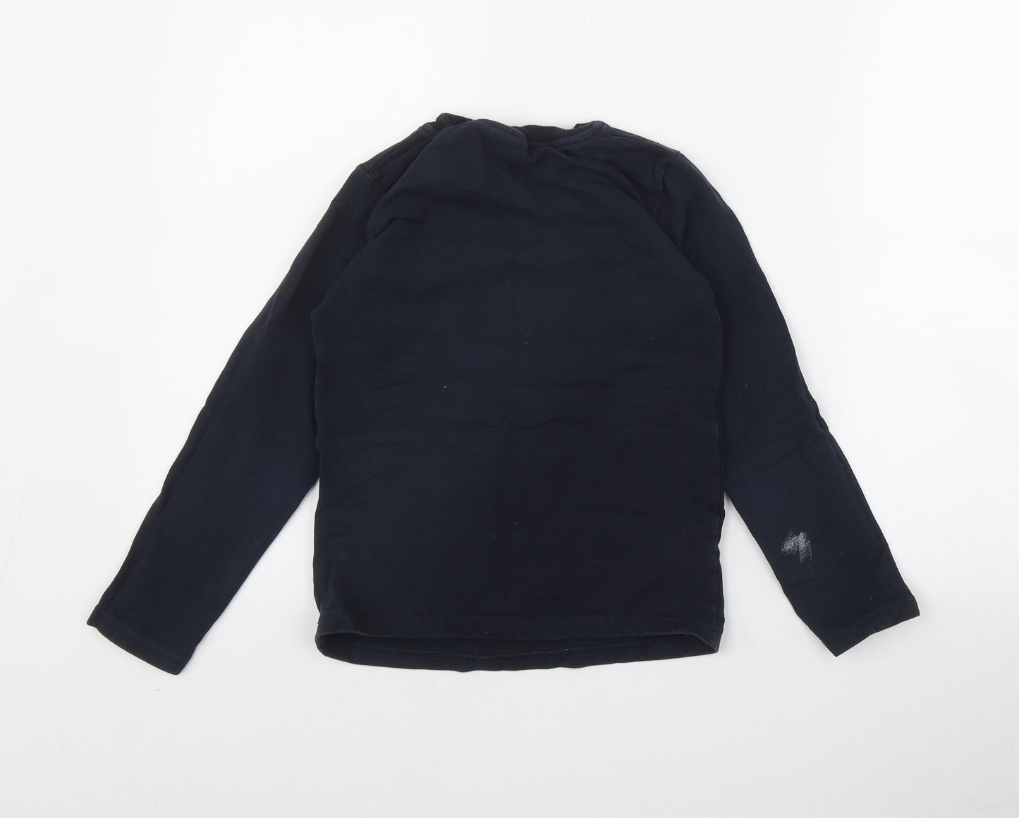 Atabay Boys Blue  Cotton Pullover Sweatshirt Size 7-8 Years  Pullover - Football