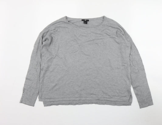 Womens UK Size M H&M Grey Pullover Jumper