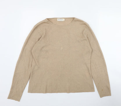 Womens UK Size M Bonmarché Beige Pullover Jumper