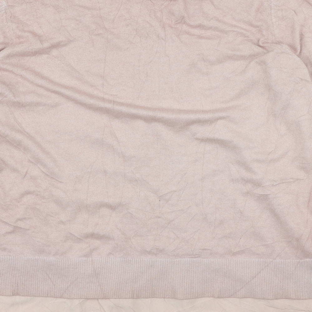 Womens UK Size 18 Indigo Pink Pullover Jumper