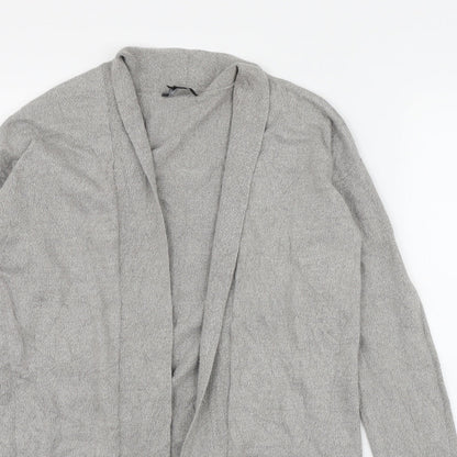 ESMARA Womens Grey V-Neck  Cotton Cardigan Jumper Size 10