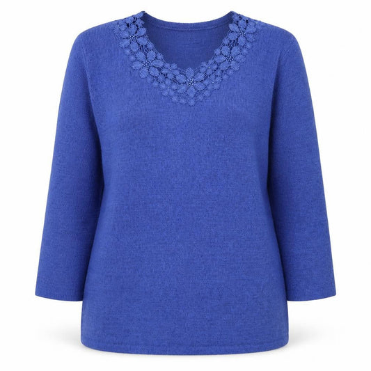 Womens UK Size S Bm collection Blue Pullover Jumper