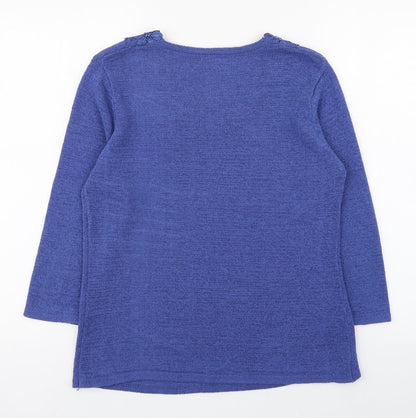 Womens UK Size S Bm collection Blue Pullover Jumper