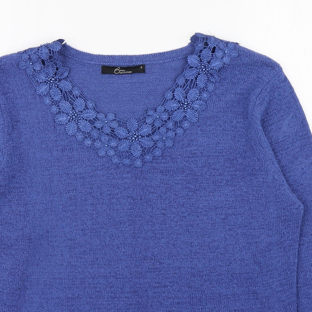 Womens UK Size S Bm collection Blue Pullover Jumper