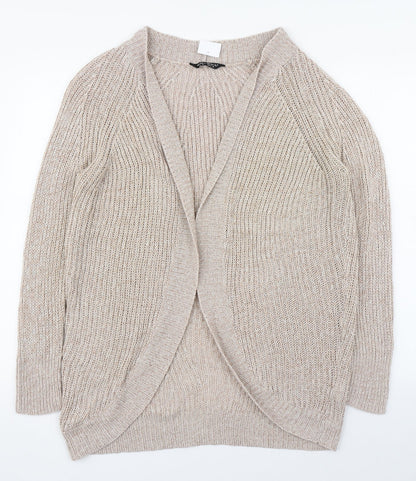 Womens UK Size S Select Beige Cardigan Jumper