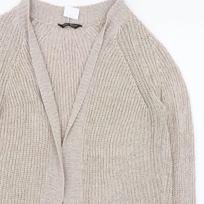 Womens UK Size S Select Beige Cardigan Jumper