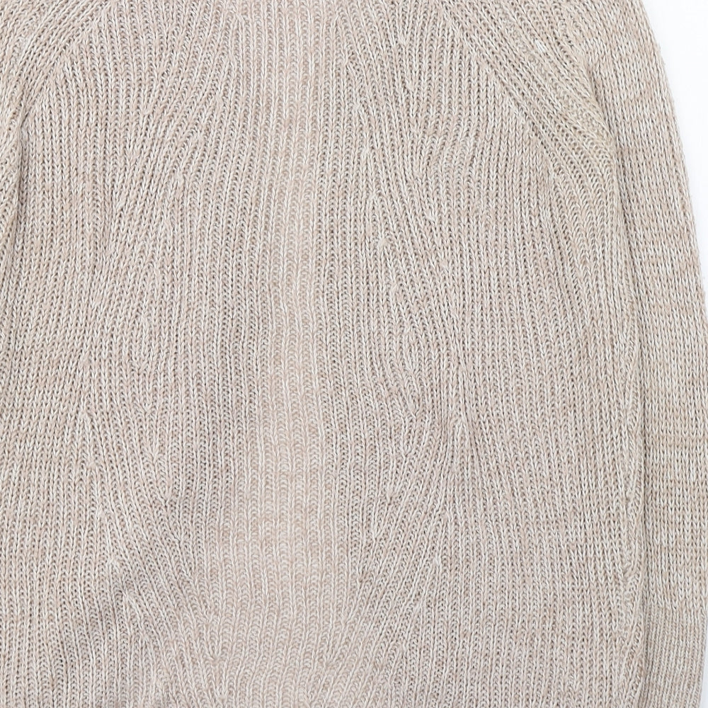 Womens UK Size S Select Beige Cardigan Jumper