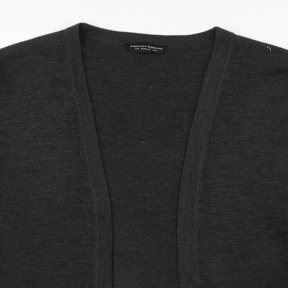 Womens UK Size 14 Dorothy Perkins Grey Cardigan Jumper