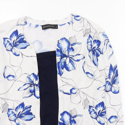 Womens UK Size M Just Elegance Multicoloured Basic Blouse