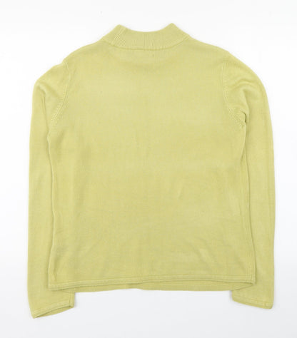 Womens UK Size S BM Green Pullover Jumper