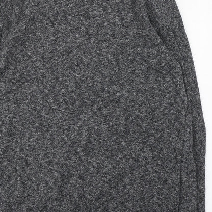 Croft & Barrow Mens Grey Round Neck  Cotton Pullover Jumper Size L