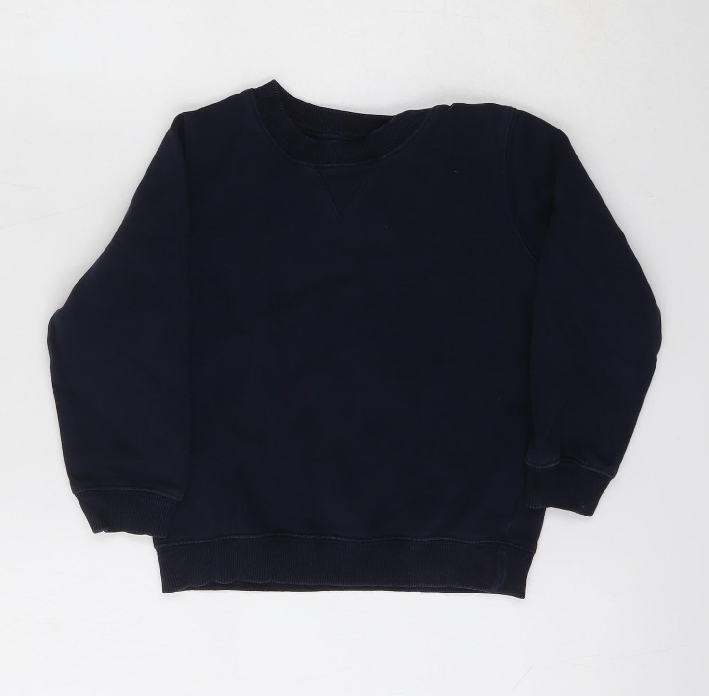 SCHOOLWEAR Boys Blue  Cotton Pullover Sweatshirt Size 4 Years