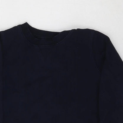 SCHOOLWEAR Boys Blue  Cotton Pullover Sweatshirt Size 4 Years