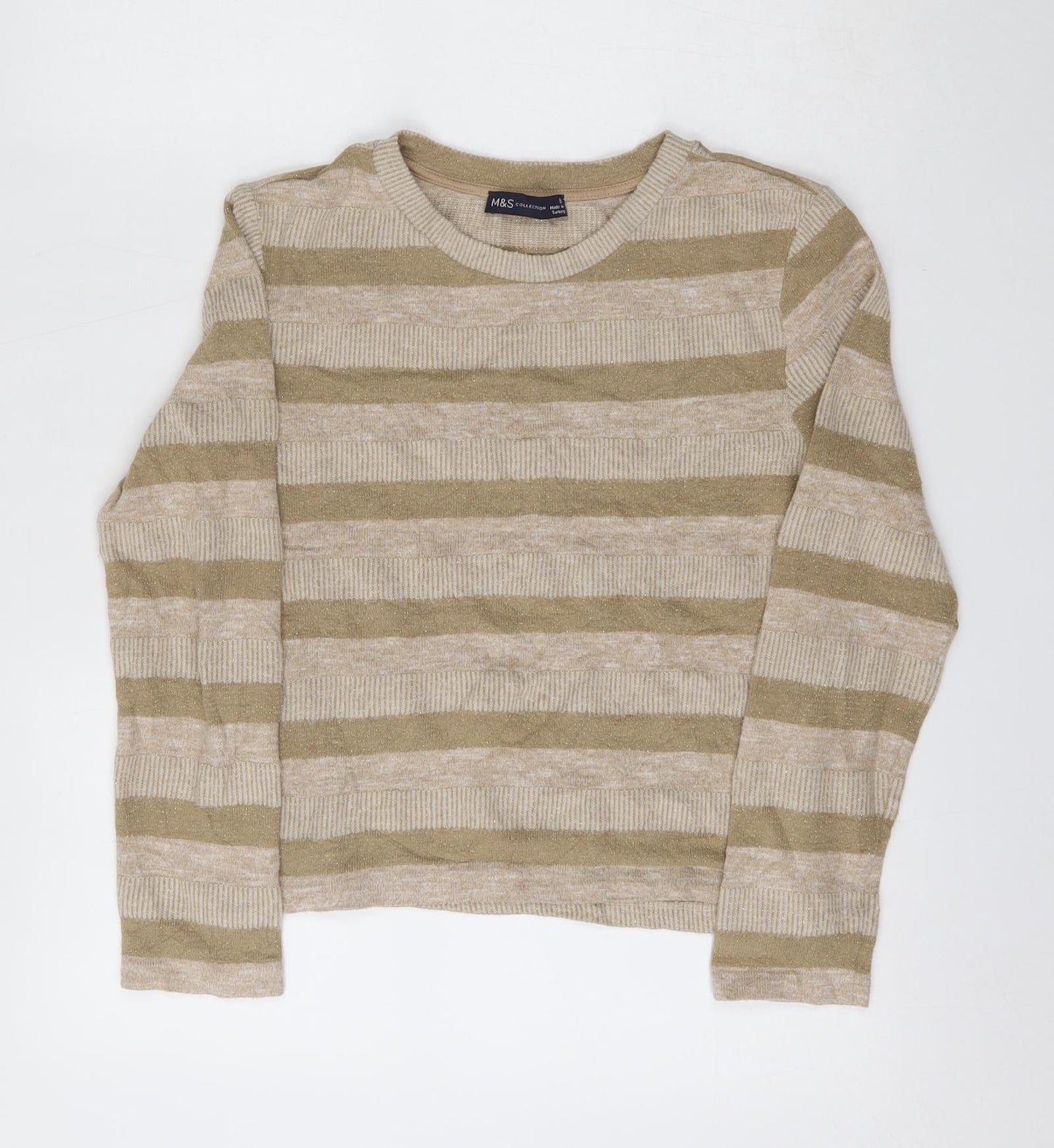 Womens UK Size 8 Marks and Spencer Beige Pullover Sweatshirt