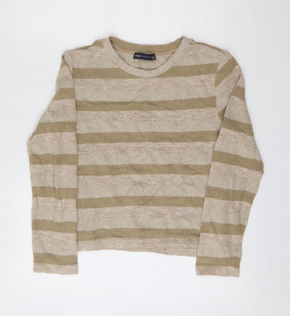 Womens UK Size 8 Marks and Spencer Beige Pullover Sweatshirt