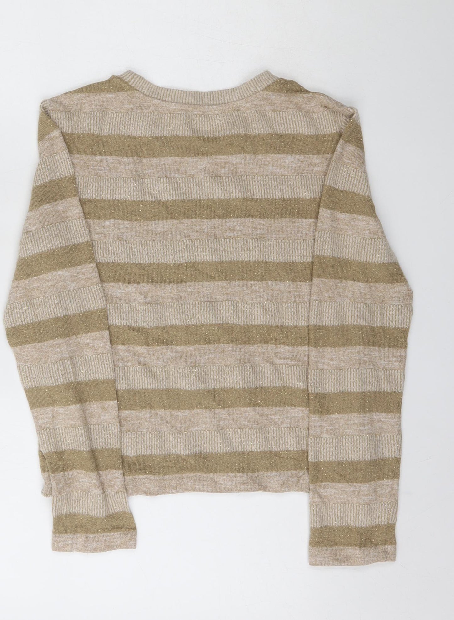Womens UK Size 8 Marks and Spencer Beige Pullover Sweatshirt