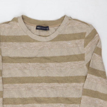 Womens UK Size 8 Marks and Spencer Beige Pullover Sweatshirt